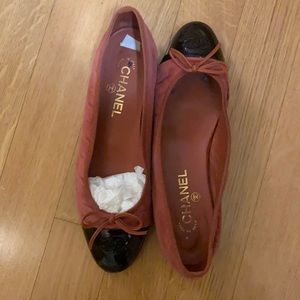 Chanel suede flats 39.5